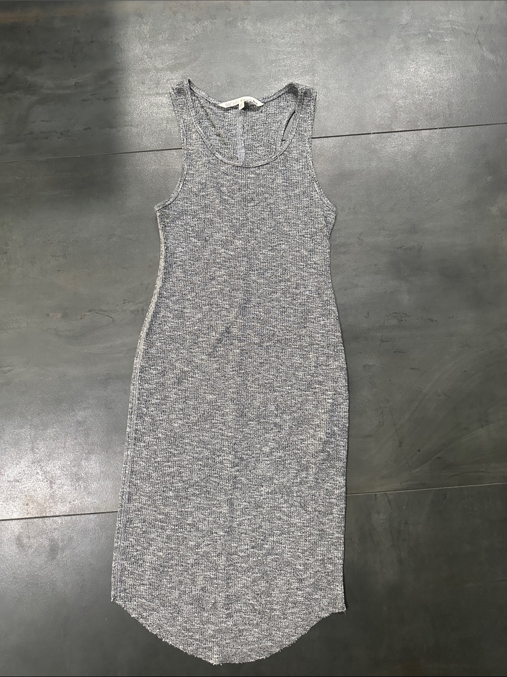Rachel Zoe Sleeveless Ribbed Midi Dress in Heather Gray size XS